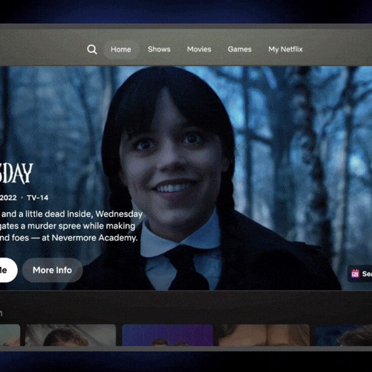 Netflix homepage